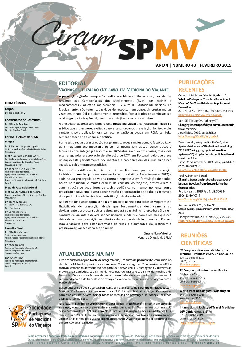 SPMV Newsletter Nr43 Fevereiro 2019