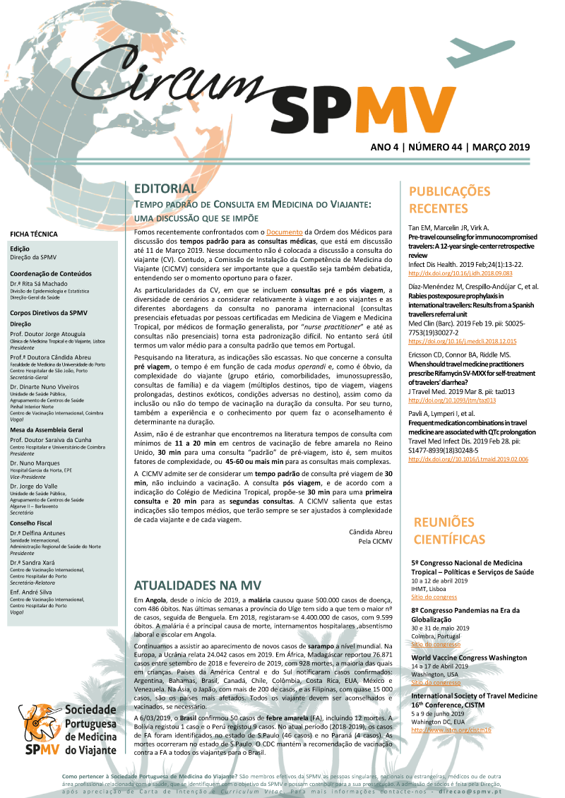 SPMV Newsletter Nr 44 Marco 2019