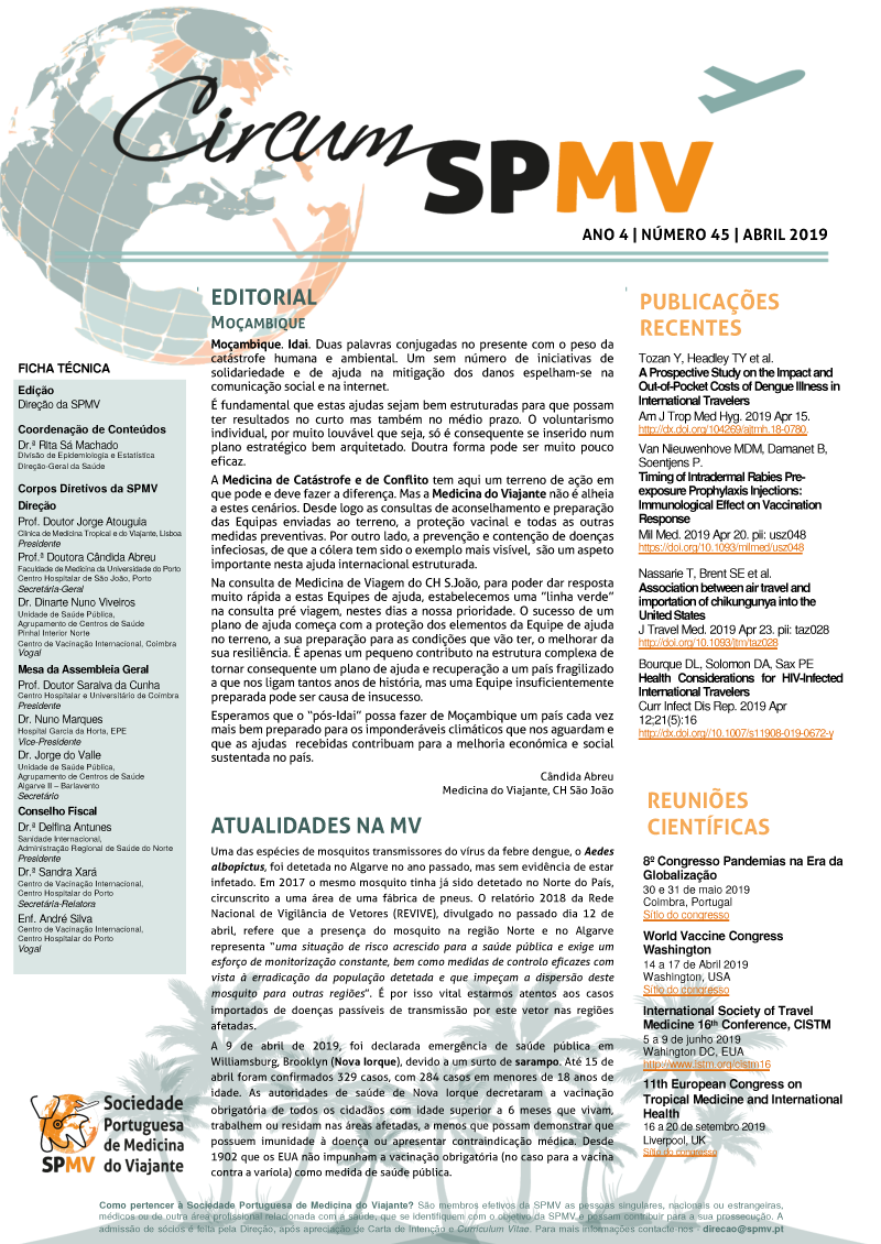 SPMV Newsletter Nr 45 Abril 2019
