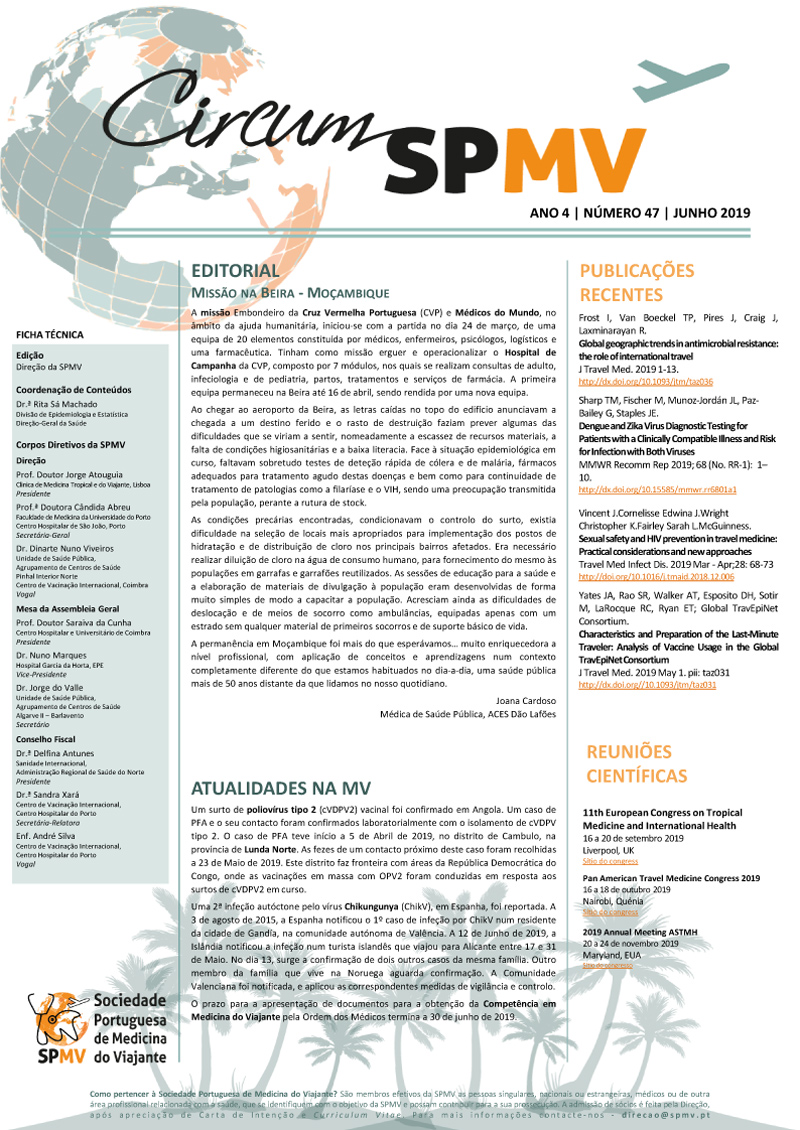 SPMV Newsletter Nr 47 Junho 2019